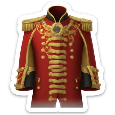 Red ring master coat with gold detailing  sticker