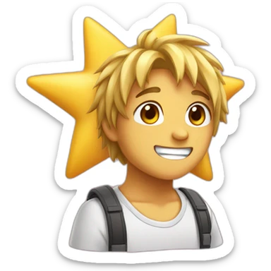 animeted star sticker