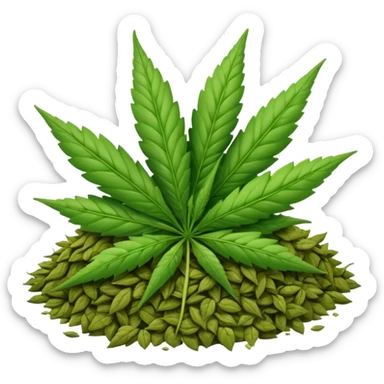 Weed only sticker