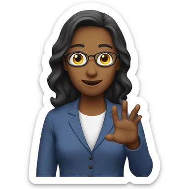 ASL interpreter sticker