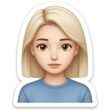 clean girl/influencer sticker