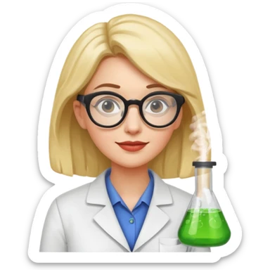 Quirky, cool, independent, and a bit aloof. weird scientist woman like froma backto the future sticker