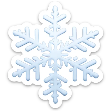 bold snowflakes  sticker