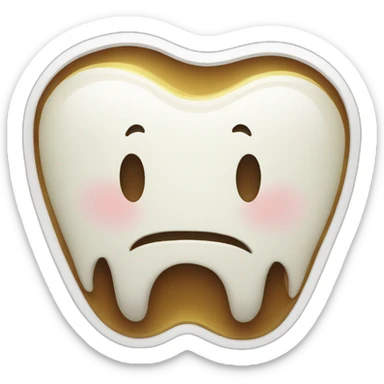 Broken tooth sticker