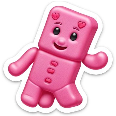 Pink sour patch kid sticker