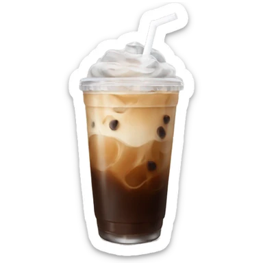 Aesthetic classy iced coffee sticker