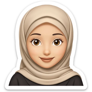 Girl Watch hijab sticker