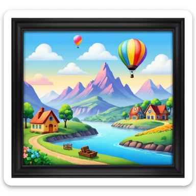 La haut dessin animé sticker