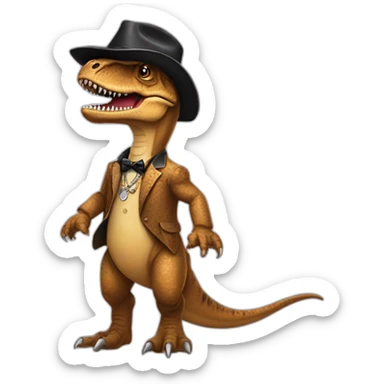 T-rex pimp sticker