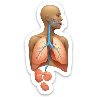 Respiratory system  sticker