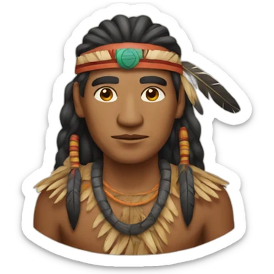 Indigenous tribe leader sticker