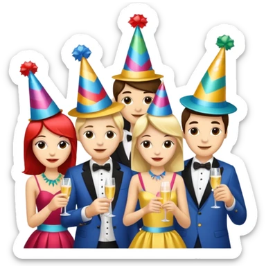 carnival full party sticker