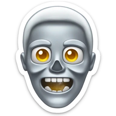 Sceleton made out of chrome sticker