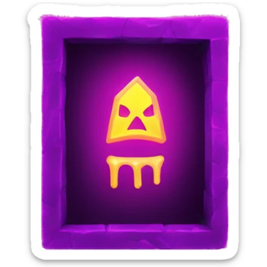 Nether Portal neon light sticker