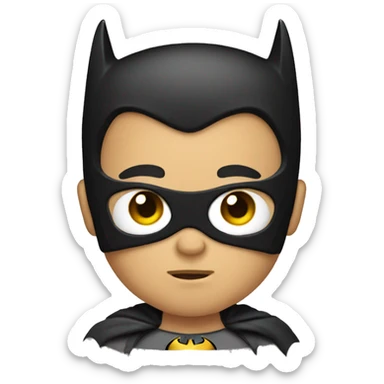 batman with bow on head sticker