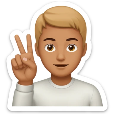 🙁flipping people off sticker