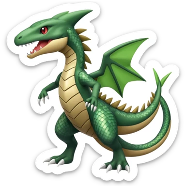 Meloetta-Garchomp-Sceptile-Pokémon-Fakémon-fusion-hybrid-creature sticker