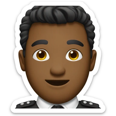a emoji dressed in a col outfit sticker
