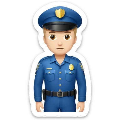 policeman full body sticker