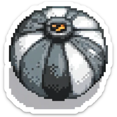 grayish black bomb power up without fuse sticker