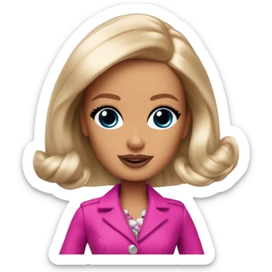 Barbie dressing as 
Oppenheimer sticker