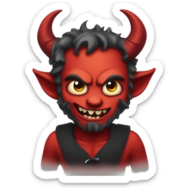 Cute Devil demond monster sticker