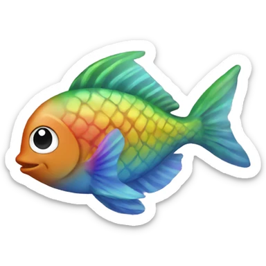 ramp with rainbow fish sticker