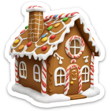 ginger bread house sticker