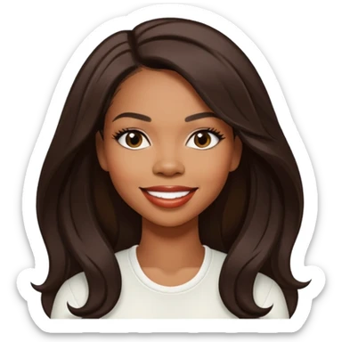 Tenitra Michelle Williams, R&B Singer from Destiny's Child with long dark brown hair, medium dark skin sticker