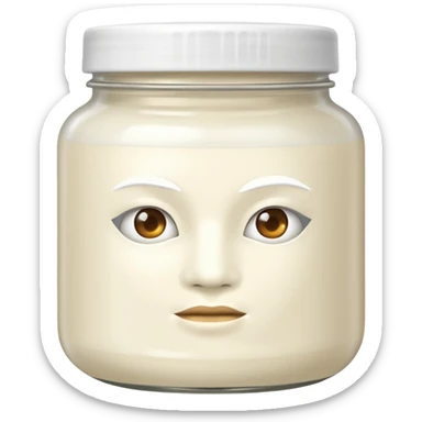 WHITE hair mask in a jar THE PRODUCT  sticker