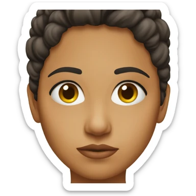 Latina serious girl  sticker