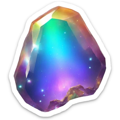 Shiny Rainbow-Nebula-Opal-Gemstone sticker