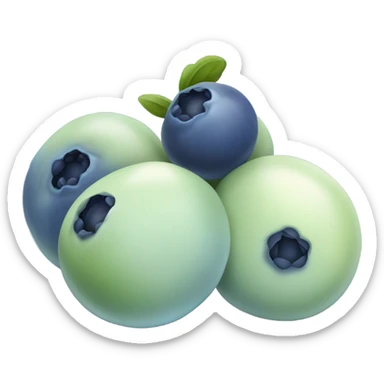 Blueberries WITHOUT LEAVES  sticker