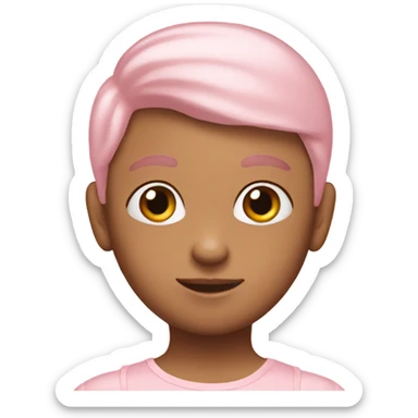 Soft pink Ballerina boy sticker