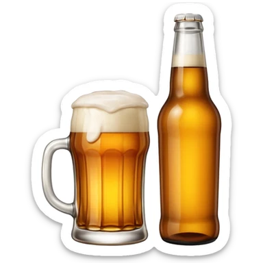 cerveza pilcener botella sticker
