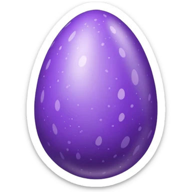 Purple Easter egg sticker