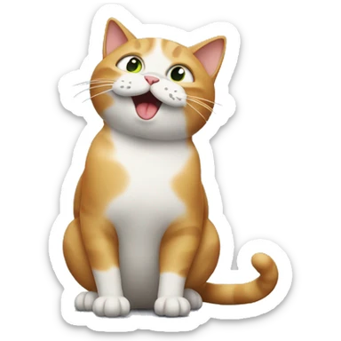Cat farting  sticker