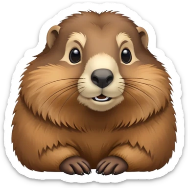 Marmotte relaxe sticker