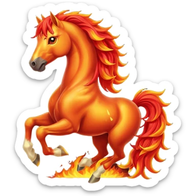 vietnamese fire horse sticker