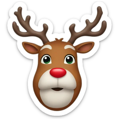 rudolph the red nosed reindeer sticker