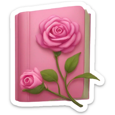 um livro cor de rosa sticker