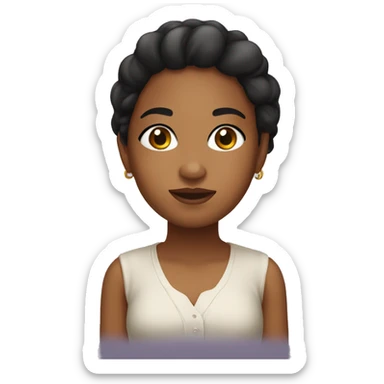 Dominican girl sticker