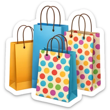 shopping bags from group outing sticker