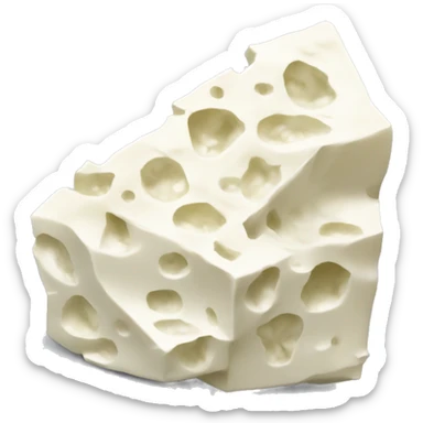 crumbled feta cheese sticker
