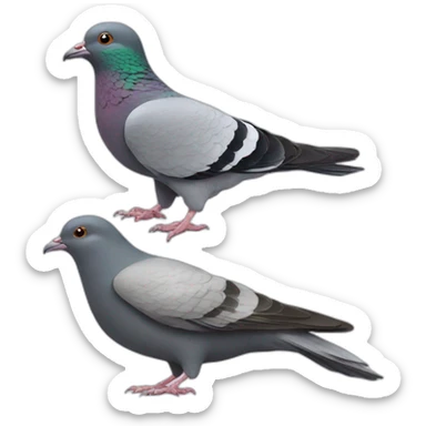 Pigeon vs rat sticker