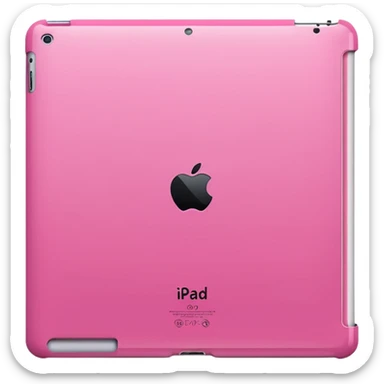 iPad 11 air with a pink case sticker