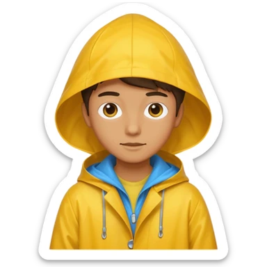 Raincoat Pedestrian sticker