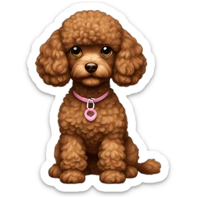 toy-poodle-brown sticker