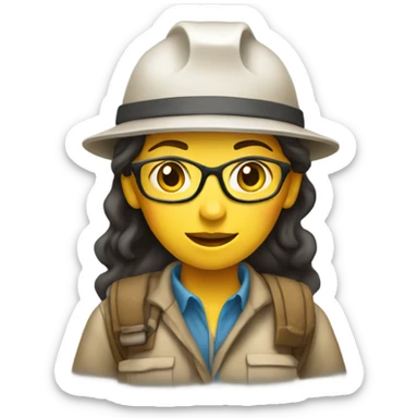 female archaeologist in alaska sticker