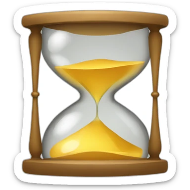 a hourglass sticker